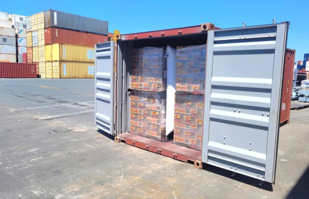 Load Restraint for Shipping Container