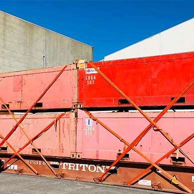 cargo lash heavy duty lashing on shipping containers