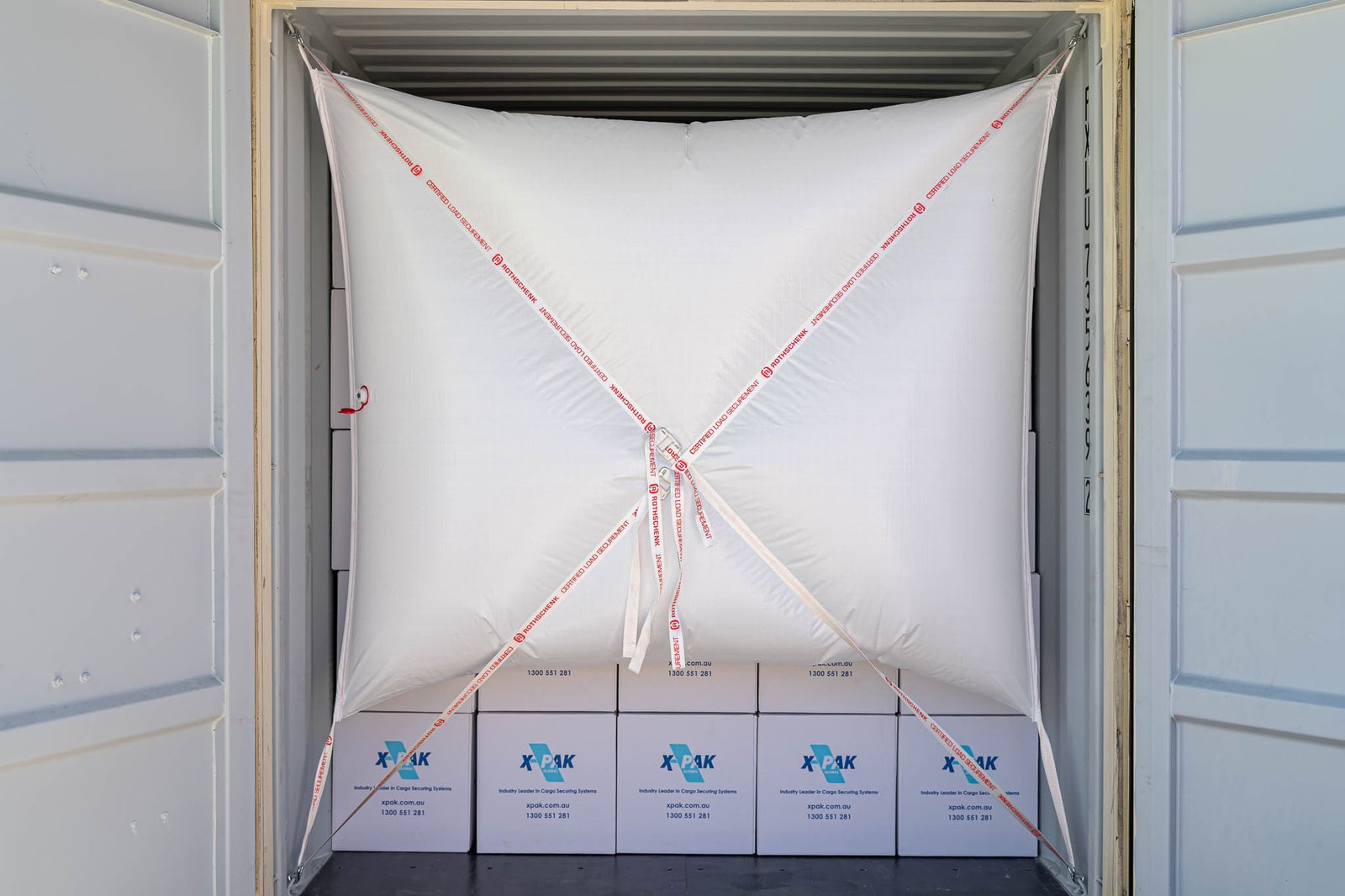 Inflatable Container Door Tarp - 10.22